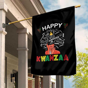 Happy Kwanzaa Garden Flag African American Afro Queen Nguzo Saba TS10 Print Your Wear