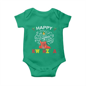 Happy Kwanzaa Baby Onesie African American Afro Queen Nguzo Saba TS10 Irish Green Print Your Wear