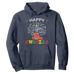 Happy Kwanzaa Hoodie African American Afro Queen Nguzo Saba TS10 Navy Print Your Wear