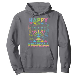 Happy Kwanzaa Hoodie Christmas African American Heritage Holiday Kinara Mazao TS10 Charcoal Print Your Wear