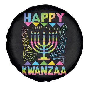 Happy Kwanzaa Spare Tire Cover Christmas African American Heritage Holiday Kinara Mazao TS10 Print Your Wear