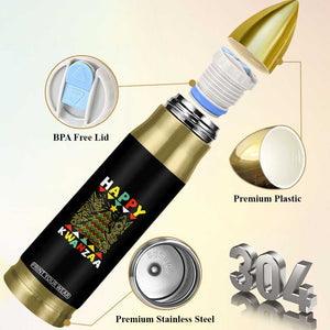 Happy Kwanzaa Christmas Bullet Tumbler African American Holiday Christmas Tree TS10 Print Your Wear