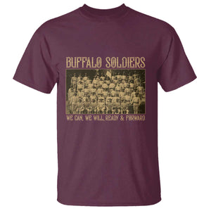 Buffalo Soldiers T Shirt 9th and 10th Cavalry African American Heros Black Soldiers TS10 Maroon Print Your Wear