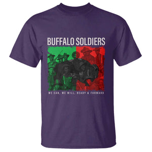 Buffalo Soldiers T Shirt 9th and 10th Cavalry Afro African American Heros TS10 Purple Print Your Wear