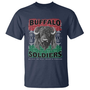 Buffalo Soldiers T Shirt Retro African American Black History TS10 Navy Print Your Wear