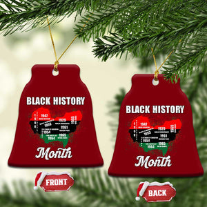 Black History Leaders Ceramic Ornament African American Milestones Map Civil Right TS10 Print Your Wear