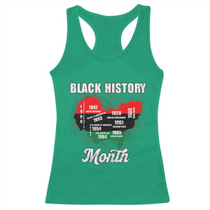 Black History Leaders Racerback Tank Top African American Milestones Map Civil Right TS10 Irish Green Print Your Wear