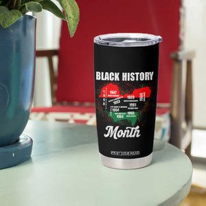 Black History Leaders Tumbler Cup African American Milestones Map Civil Right TS10 Print Your Wear