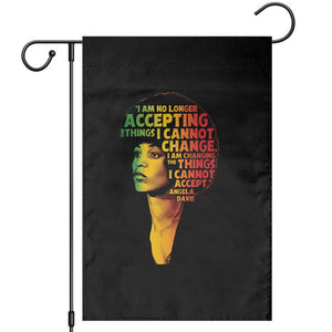 Angela Davis Inspirational Quote Garden Flag Black History Month Afro Woman Activist TS10 Black Print Your Wear