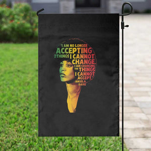 Angela Davis Inspirational Quote Garden Flag Black History Month Afro Woman Activist TS10 Print Your Wear