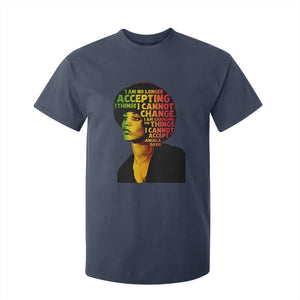 Angela Davis Inspirational Quote T Shirt For Kid Black History Month Afro Woman Activist TS10 Navy Print Your Wear