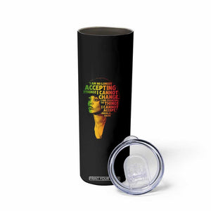 Angela Davis Inspirational Quote Skinny Tumbler Black History Month Afro Woman Activist TS10 Print Your Wear