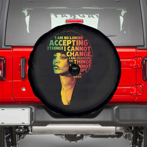 Angela Davis Inspirational Quote Spare Tire Cover Black History Month Afro Woman Activist TS10 Black Print Your Wear