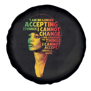 Angela Davis Inspirational Quote Spare Tire Cover Black History Month Afro Woman Activist TS10 Print Your Wear