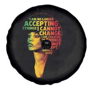 Angela Davis Inspirational Quote Spare Tire Cover Black History Month Afro Woman Activist TS10 Print Your Wear