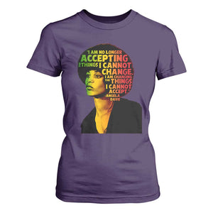 Angela Davis Inspirational Quote T Shirt For Women Black History Month Afro Woman Activist TS10 Purple Print Your Wear