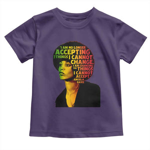 Angela Davis Inspirational Quote Toddler T Shirt Black History Month Afro Woman Activist TS10 Purple Print Your Wear