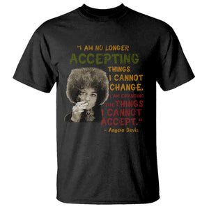 Black History Month Angela Davis T Shirt Black Panther Party Feminist Human Rights Inspirational Quote TS10 Black Print Your Wear