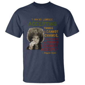 Black History Month Angela Davis T Shirt Black Panther Party Feminist Human Rights Inspirational Quote TS10 Navy Print Your Wear