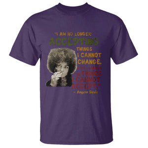 Black History Month Angela Davis T Shirt Black Panther Party Feminist Human Rights Inspirational Quote TS10 Purple Print Your Wear