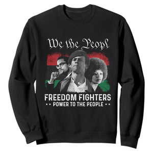 Vintage Black Panther Party Sweatshirt Huey P. Newton Malcolm X Angela Davis Black History TS10 Black Print Your Wear