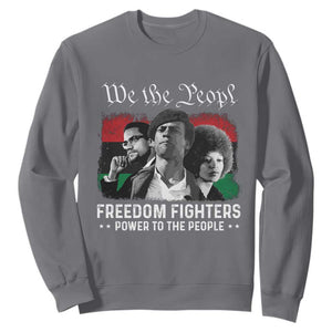Vintage Black Panther Party Sweatshirt Huey P. Newton Malcolm X Angela Davis Black History TS10 Charcoal Print Your Wear