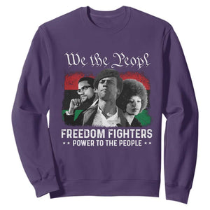 Vintage Black Panther Party Sweatshirt Huey P. Newton Malcolm X Angela Davis Black History TS10 Purple Print Your Wear