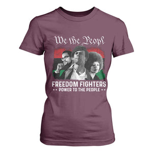 Vintage Black Panther Party T Shirt For Women Huey P. Newton Malcolm X Angela Davis Black History TS10 Maroon Print Your Wear