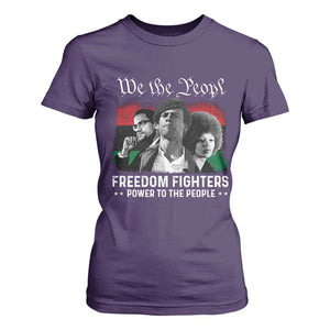 Vintage Black Panther Party T Shirt For Women Huey P. Newton Malcolm X Angela Davis Black History TS10 Purple Print Your Wear