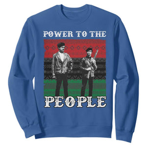 Vintage Black Panthers Party Sweatshirt Power To The People Self Defense Black History TS10 Royal Blue Print Your Wear