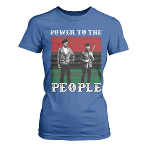 Vintage Black Panthers Party T Shirt For Women Power To The People Self Defense Black History TS10 Royal Blue Print Your Wear