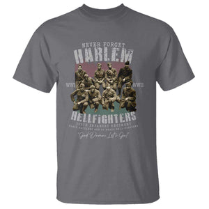 Halem Hellfighters T Shirt African American Black Military History Soldiers WWI WWII TS10 Charcoal Print Your Wear
