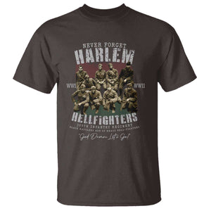 Halem Hellfighters T Shirt African American Black Military History Soldiers WWI WWII TS10 Dark Chocolate Print Your Wear