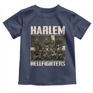 Halem Hellfighters Toddler T Shirt USA Black Military History Soldiers WWI WWII TS10 Navy Print Your Wear