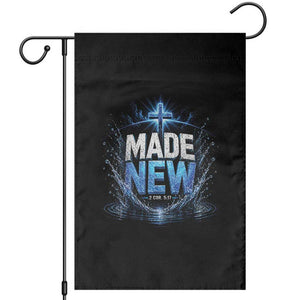 Christian Baptism Garden Flag Made Water Bible Verse Baptized TS10 Black Print Your Wear