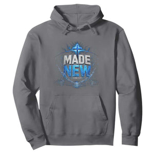 Christian Baptism Hoodie Made Water Bible Verse Baptized TS10 Charcoal Print Your Wear