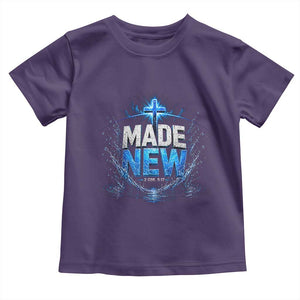 Christian Baptism Toddler T Shirt Made Water Bible Verse Baptized TS10 Purple Print Your Wear
