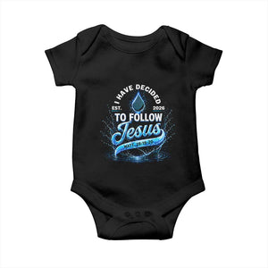 New Baptist Believer Baby Onesie Have Decided To Follow Jesus 2026 TS10 Black Print Your Wear