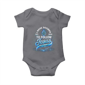 New Baptist Believer Baby Onesie Have Decided To Follow Jesus 2026 TS10 Charcoal Print Your Wear