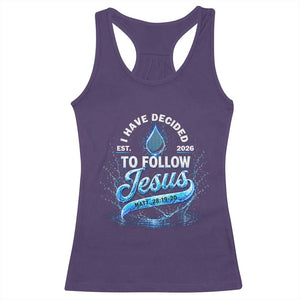 New Baptist Believer Racerback Tank Top Have Decided To Follow Jesus 2026 TS10 Purple Print Your Wear