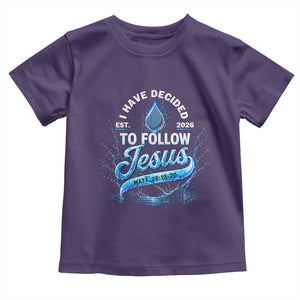 New Baptist Believer Toddler T Shirt Have Decided To Follow Jesus 2026 TS10 Purple Print Your Wear