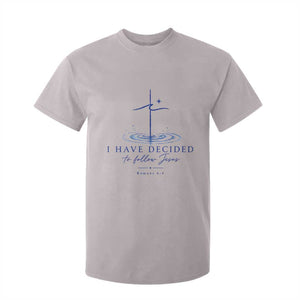 New Believer T Shirt For Kid I Have Decided To Follow Jesus In Baptism Cross Water TS10 Ice Gray Print Your Wear