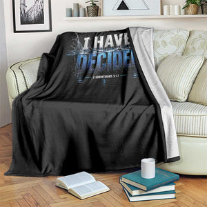Christian Baptism Throw Blanket New Believer Water Immersion Baptized I Have Decided TS10 Print Your Wear