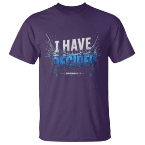 Christian Baptism T Shirt New Believer Water Immersion Baptized I Have Decided TS10 Purple Print Your Wear