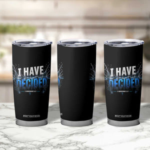 Christian Baptism Tumbler Cup New Believer Water Immersion Baptized I Have Decided TS10 Print Your Wear