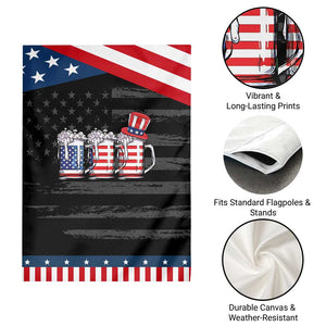 Beer American Flag 4th of July Garden Flag Merica Drinking USA TS10 Print Your Wear