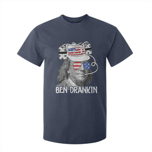 4th of July Ben Drankin T Shirt For Kid Funny Benjamin Franklin USA Flag TS10 Navy Print Your Wear