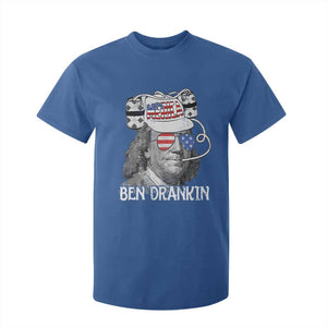 4th of July Ben Drankin T Shirt For Kid Funny Benjamin Franklin USA Flag TS10 Royal Blue Print Your Wear