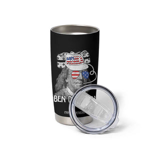 4th of July Ben Drankin Tumbler Cup Funny Benjamin Franklin USA Flag TS10 Print Your Wear