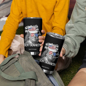 4th of July Ben Drankin Tumbler Cup Funny Benjamin Franklin USA Flag TS10 Print Your Wear